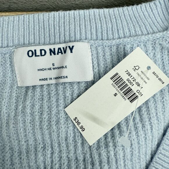 OLD NAVY SoSoft Loose Sweater Womens Small Baby Blue NEW Modest Minimalist Cozy - Picture 5 of 9